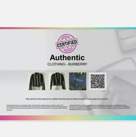 BURBERRY Size 6 VTG Wool Black & White Striped Crop Jacket w/ COA - Picture 11 of 11